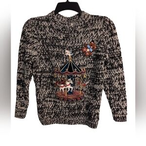 Nwt Dolce & Gabbana Teddy Bear Carousel Crewneck Sweater Girls Boys Child 9/10